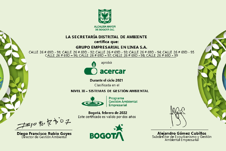 Grupo Gelsa recibió certificación de Gestión Ambiental